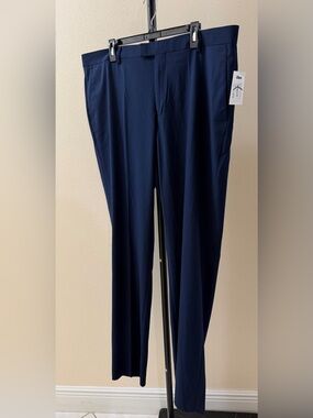 NWT Soul of London Navy Dress Pants Men’s Size 44 Adjustable Hem